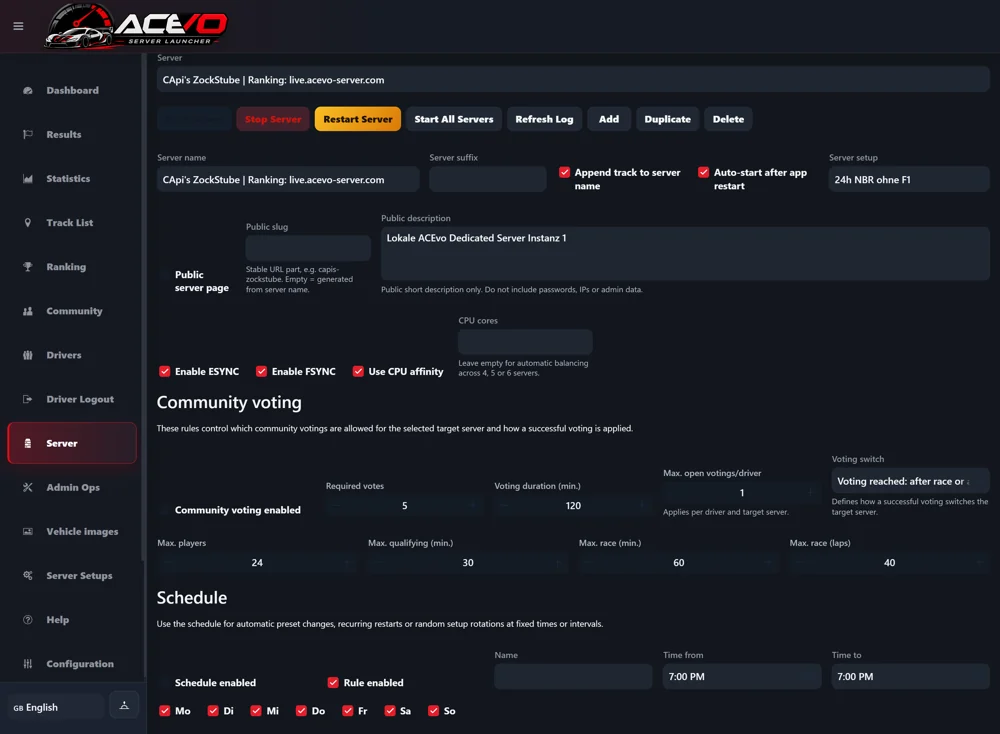 Automatisierte Sessions & Events
